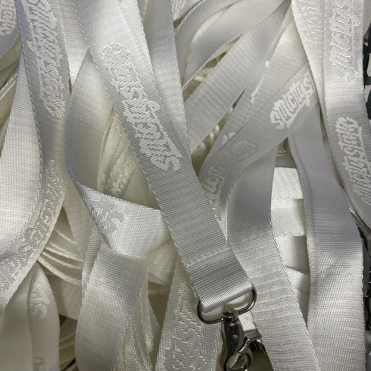 Strictly Static Woven Lanyard White - Strictly Static