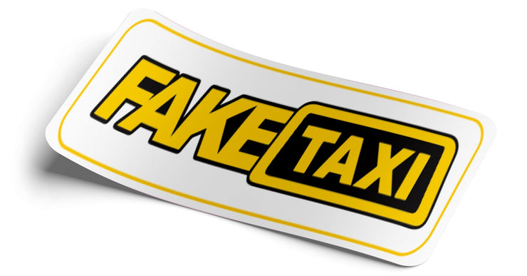 Fake Taxi "white" Decal - Strictly Static