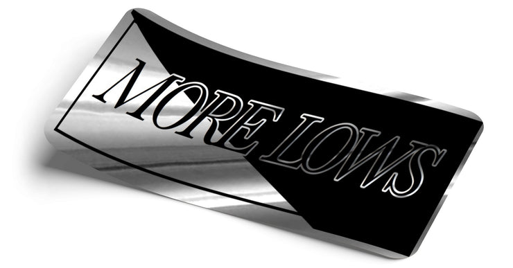 More Lows Silver Chrome Decal - Strictly Static