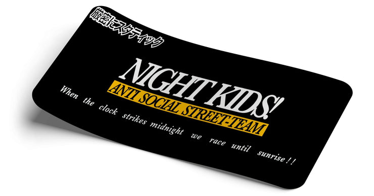 Night Kids Decal - Strictly Static