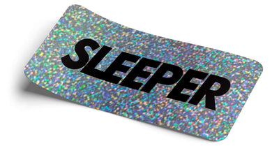 Sleeper Silver Glitter Decal - Strictly Static