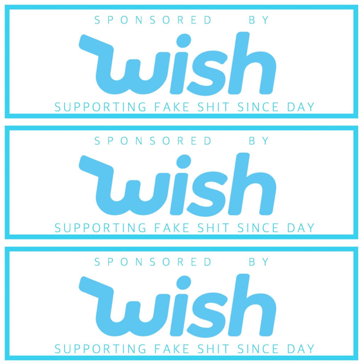 Sponsored by wish Decal - Strictly Static