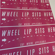 Wheel Lip Sits Here Decal - Strictly Static